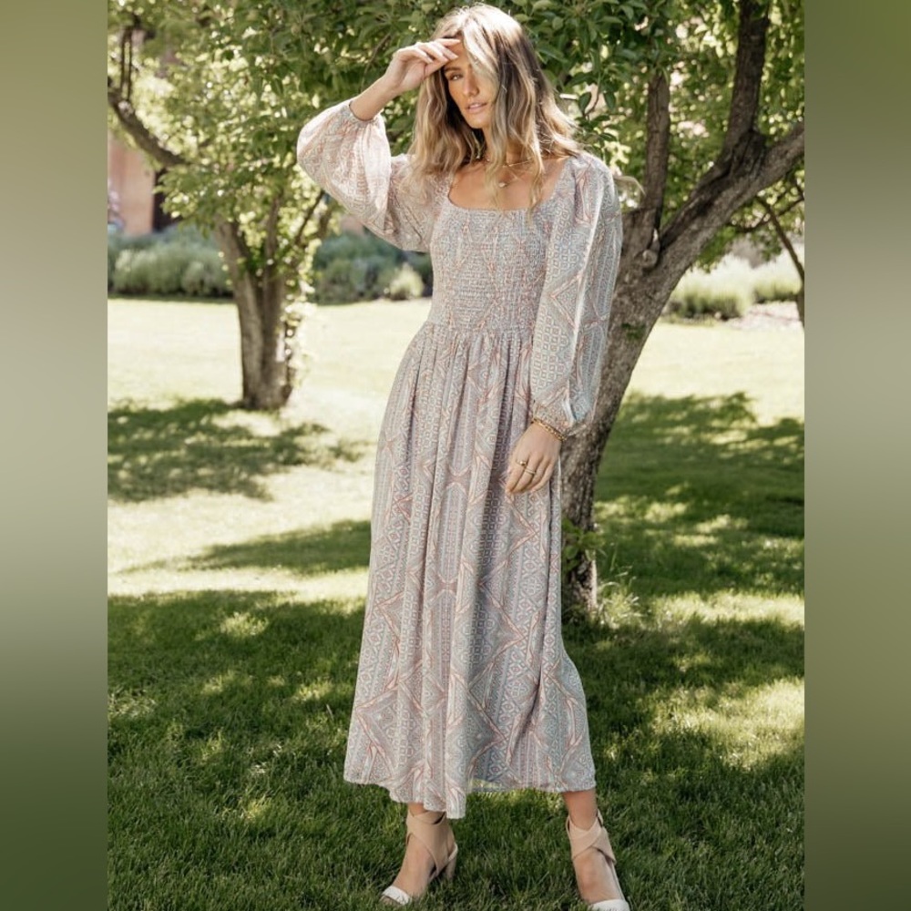 Bohme midi dress light blue